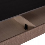 ΚΑΝΑΠΕΣ ΚΡΕΒΑΤΙ ΜΕ ΑΠΟΘ.ΧΩΡΟ ΔΙΘΕΣΙΟΣ NIKKO HM3293.02 ΚΑΦΕ ΥΦΑΣΜΑ 144x75x84Υεκ.