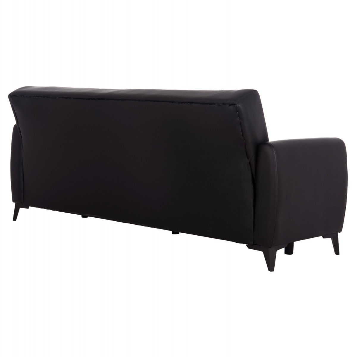 ΚΑΝΑΠΕΣ ΚΡΕΒΑΤΙ ΜΕ ΑΠΟΘ.ΧΩΡΟ TΡΙΘΕΣΙΟΣ NIKKO HM3292.11 ΜΑΥΡΟ PU 207x80x82Υεκ.