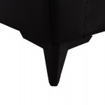 ΚΑΝΑΠΕΣ ΚΡΕΒΑΤΙ ΜΕ ΑΠΟΘ.ΧΩΡΟ ΔΙΘΕΣΙΟΣ NIKKO HM3293.11 ΜΑΥΡΟ PU 144x75x84Υεκ.