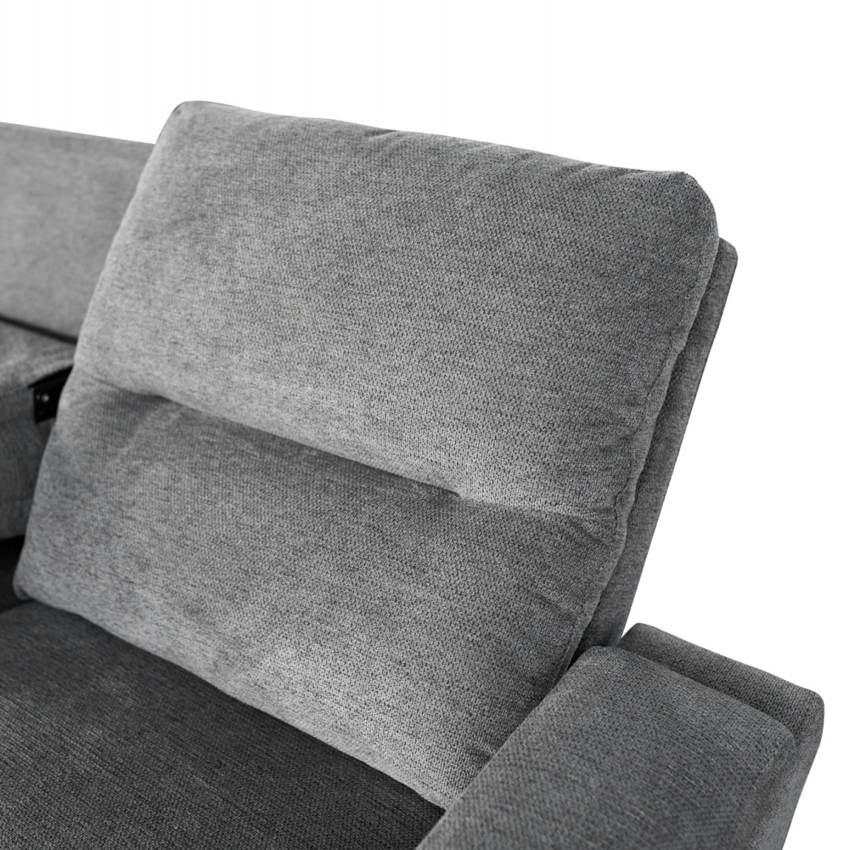 ΚΑΝΑΠΕΣ ΑΡΙΣΤΕΡΗ ΓΩΝΙΑ SYNTHIA HM3308.03L ΑΝΑΚΛΙΣΗ & ΑΠΟΘ.ΧΩΡΟΣ--ΓΚΡΙ 246x159x97Υεκ