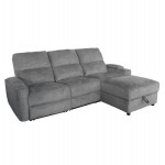 ΚΑΝΑΠΕΣ ΔΕΞΙΑ ΓΩΝΙΑ SYNTHIA HM3308.03R ΑΝΑΚΛΙΣΗ & ΑΠΟΘ.ΧΩΡΟΣ--ΓΚΡΙ 246x159x97Υεκ