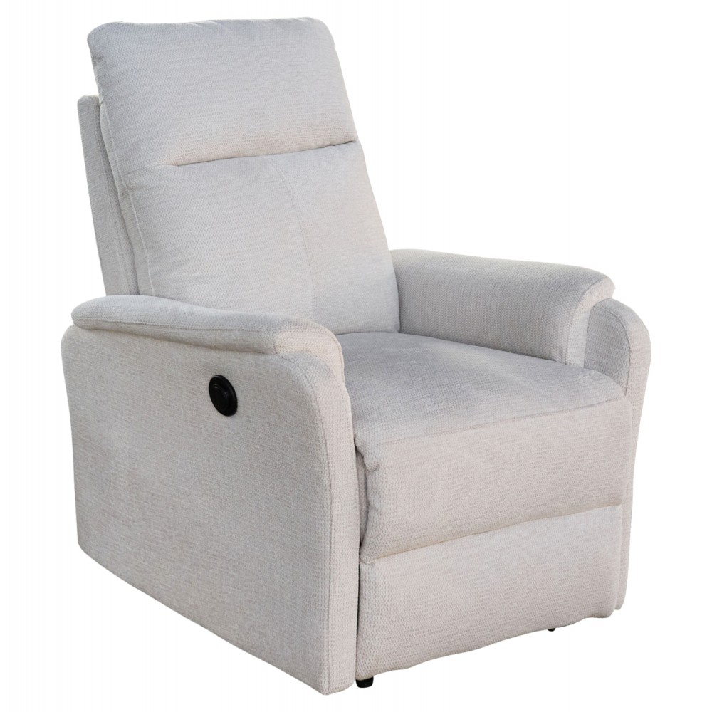 ΠΟΛΥΘΡΟΝΑ RELAX ΜΕ ΗΛΕΚΤΡΙΚΗ ΑΝΑΚΛΙΣΗ SYNTHIA HM3309.01 ΜΠΕΖ ΥΦΑΣΜΑ 75x87x102Yεκ