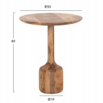 ΣΕΤ 3 ΣΤΡΟΓΓΥΛΑ ΤΡΑΠΕΖΑΚΙΑ ΣΑΛΟΝΙΟΥ GOBLET HM18348 ΞΥΛΟ ΑΚΑΚΙΑΣ Φ50x60Υεκ