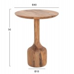 ΣΕΤ 3 ΣΤΡΟΓΓΥΛΑ ΤΡΑΠΕΖΑΚΙΑ ΣΑΛΟΝΙΟΥ GOBLET HM18348 ΞΥΛΟ ΑΚΑΚΙΑΣ Φ50x60Υεκ