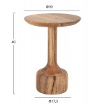 ΣΕΤ 3 ΣΤΡΟΓΓΥΛΑ ΤΡΑΠΕΖΑΚΙΑ ΣΑΛΟΝΙΟΥ GOBLET HM18348 ΞΥΛΟ ΑΚΑΚΙΑΣ Φ50x60Υεκ