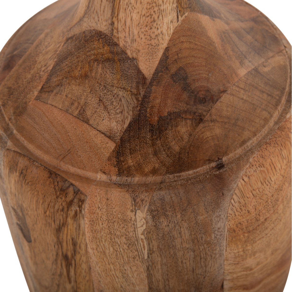 ΣΕΤ 3 ΣΤΡΟΓΓΥΛΑ ΤΡΑΠΕΖΑΚΙΑ ΣΑΛΟΝΙΟΥ GOBLET HM18348 ΞΥΛΟ ΑΚΑΚΙΑΣ Φ50x60Υεκ