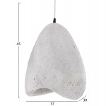 ΦΩΤΙΣΤΙΚΟ ΟΡΟΦΗΣ ΜΕ ΟΨΗ ΠΕΤΡΑΣ STONER (S) HM4417.02 ΛΕΥΚΟ 37x30x45Υεκ.