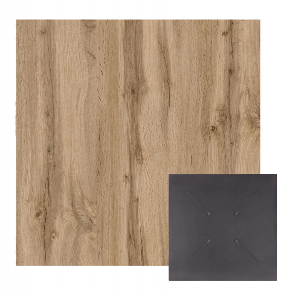 ΕΠΙΦΑΝΕΙΑ ΤΡΑΠΕΖΙΟΥ HPL ΤΕΤΡΑΓΩΝΗ HM5837.36 ΟΨΗ OAK 60x60εκ.