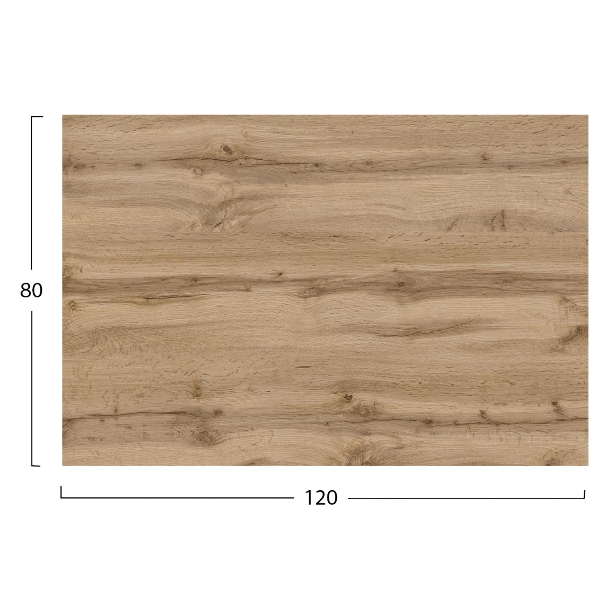 ΕΠΙΦΑΝΕΙΑ ΤΡΑΠΕΖΙΟΥ HPL ΟΡΘΟΓΩΝΙΑ HM5840.36 SONAMA OAK 120x80εκ.