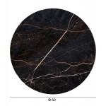 ΕΠΙΦΑΝΕΙΑ ΤΡΑΠΕΖΙΟΥ HPL ΣΤΡΟΓΓΥΛΗ HM5841.34 BLACK MARBLE Φ60εκ.