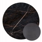 ΕΠΙΦΑΝΕΙΑ ΤΡΑΠΕΖΙΟΥ HPL ΣΤΡΟΓΓΥΛΗ HM5841.34 BLACK MARBLE Φ60εκ.