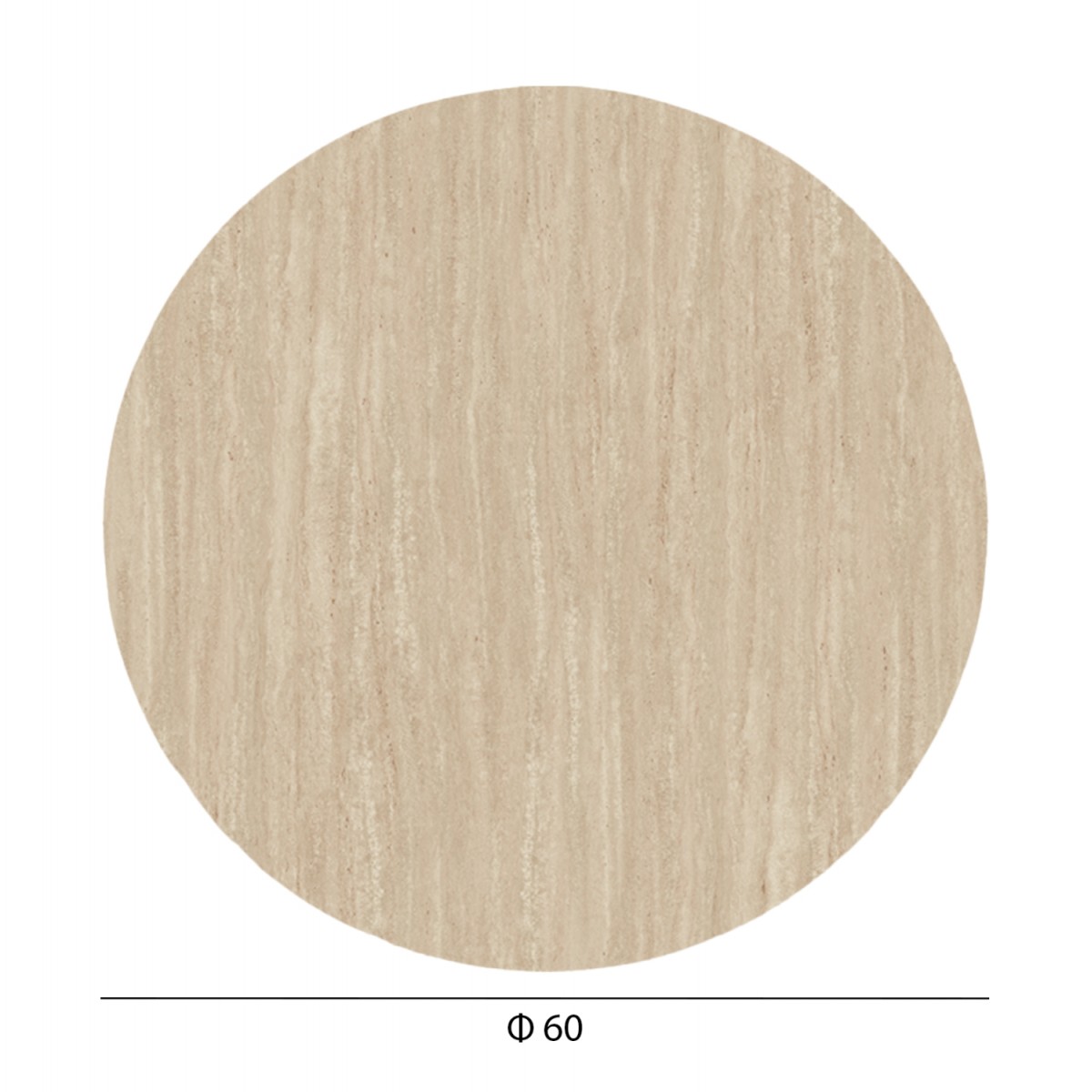 ΕΠΙΦΑΝΕΙΑ ΤΡΑΠΕΖΙΟΥ HPL ΣΤΡΟΓΓΥΛΗ HM5841.35 TRAVERTINE Φ60εκ.