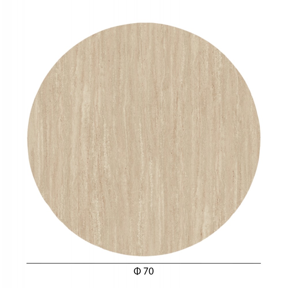 ΕΠΙΦΑΝΕΙΑ ΤΡΑΠΕΖΙΟΥ HPL ΣΤΡΟΓΓΥΛΗ HM5842.35 ΧΡΩΜΑ ΤΡΑΒΕΡΤΙΝΑΣ Φ70εκ.