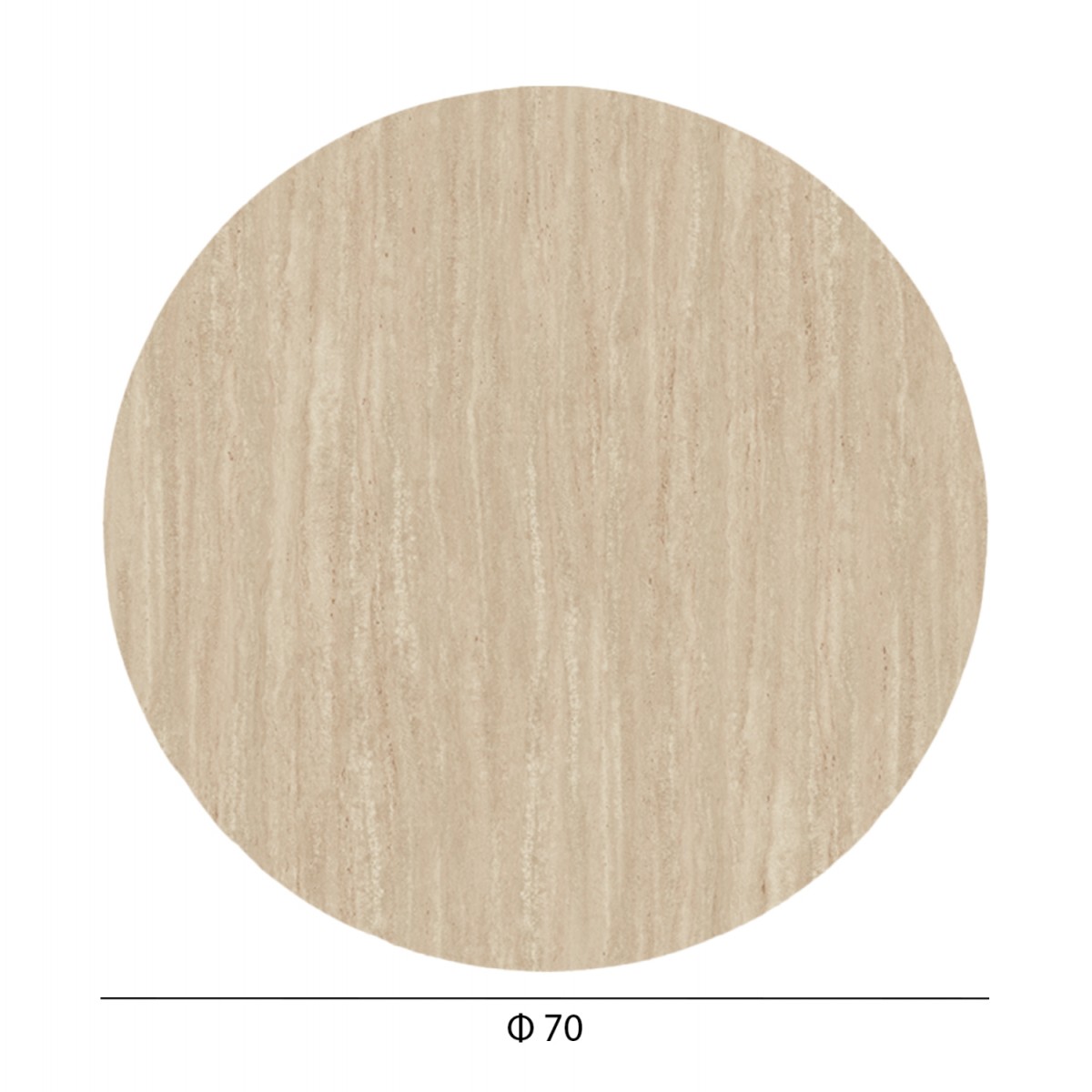 ΕΠΙΦΑΝΕΙΑ ΤΡΑΠΕΖΙΟΥ HPL ΣΤΡΟΓΓΥΛΗ HM5842.35 ΧΡΩΜΑ ΤΡΑΒΕΡΤΙΝΑΣ Φ70εκ.