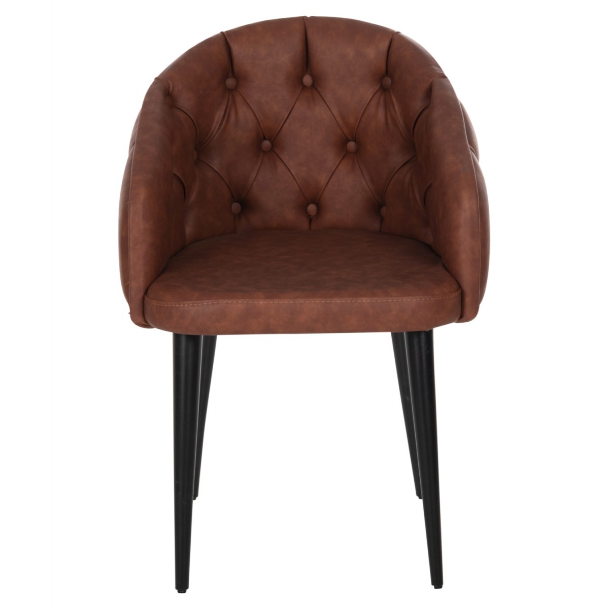 ΠΟΛΥΘΡΟΝΑ LORETTA HM9271.53 ΜΕ ΤΑΜΠΑ ΤΕΧΝΟΔΕΡΜΑ & ΞΥΛΙΝΑ ΜΑΥΡΑ ΠΟΔΙΑ 53x60x82Υεκ.