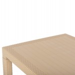 ΤΡΑΠΕΖΙ ΠΟΛΥΠΡΟΠΥΛΕΝΙΟΥ ΟΡΘΟΓΩΝΙΟ TODOR HM6147.04 ΚΑΠΟΥΤΣΙΝΟ ΟΨΗ WICKER 140x80x75Υεκ.