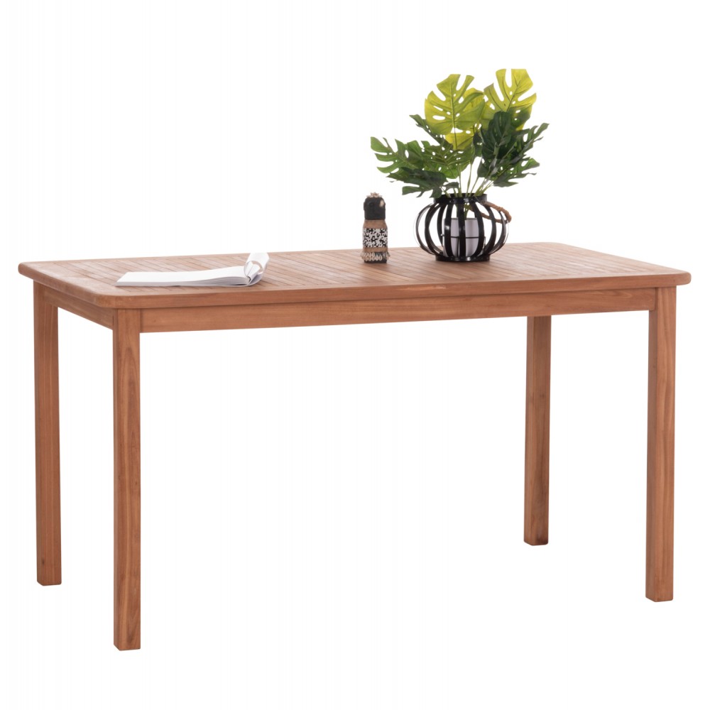 ΤΡΑΠΕΖΙ ΟΡΘΟΓΩΝΙΟ PRESSCOT HM18123 ΞΥΛΟ TEAK--ΦΥΣΙΚΟ 140x80x76Υεκ.