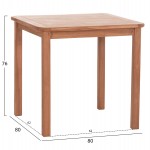 ΤΡΑΠΕΖΙ ΤΕΤΡΑΓΩΝΟ PRESSCOT HM18122 ΞΥΛΟ TEAK--ΦΥΣΙΚΟ 80x80x76Υεκ.