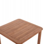 ΤΡΑΠΕΖΙ ΤΕΤΡΑΓΩΝΟ PRESSCOT HM18122 ΞΥΛΟ TEAK--ΦΥΣΙΚΟ 80x80x76Υεκ.
