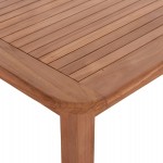 ΤΡΑΠΕΖΙ ΤΕΤΡΑΓΩΝΟ PRESSCOT HM18122 ΞΥΛΟ TEAK--ΦΥΣΙΚΟ 80x80x76Υεκ.