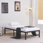 ΚΡΕΒΑΤΙ-ΥΠΟΣΤΡΩΜΑ RANTO HM695.01 ΜΕΤΑΛΛΙΚΟ ΜΑΥΡΟ ΓΙΑ ΣΤΡΩΜΑ 190x90εκ