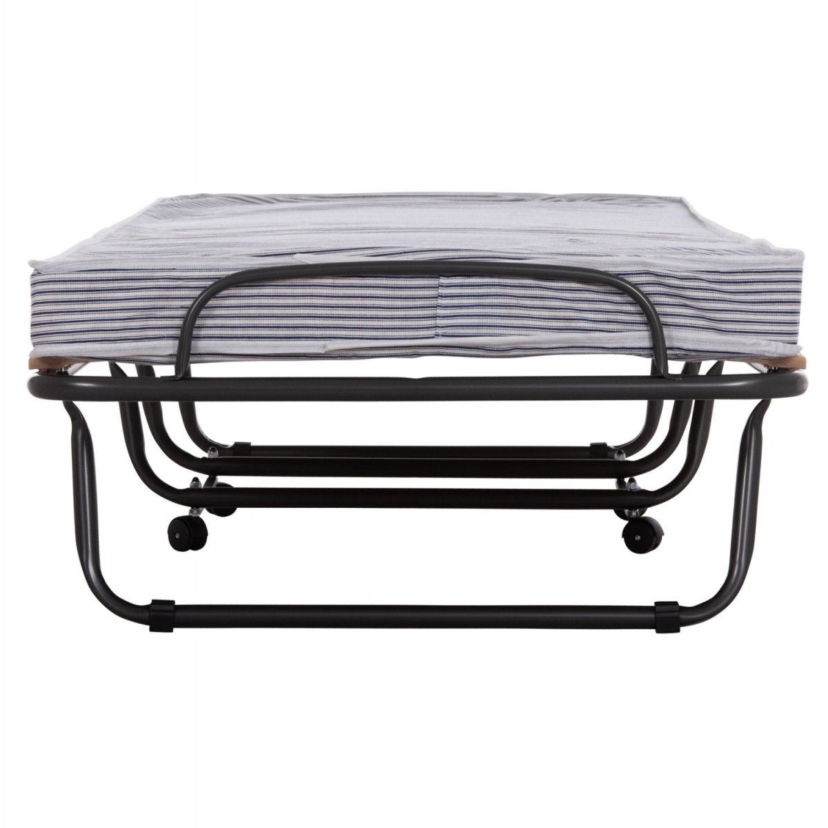 ΚΡΕΒΑΤΙ-ΡΑΝΤΖΟ ΙΤΑΛΙΑΣ NOBLE HM393.01 ΜΕΤΑΛΛΙΚΟ ΜΕ ΡΟΔΕΣ & ΣΤΡΩΜΑ 9εκ ΜΠΛΕ-ΛΕΥΚΟ 80x182x37.5Υεκ.