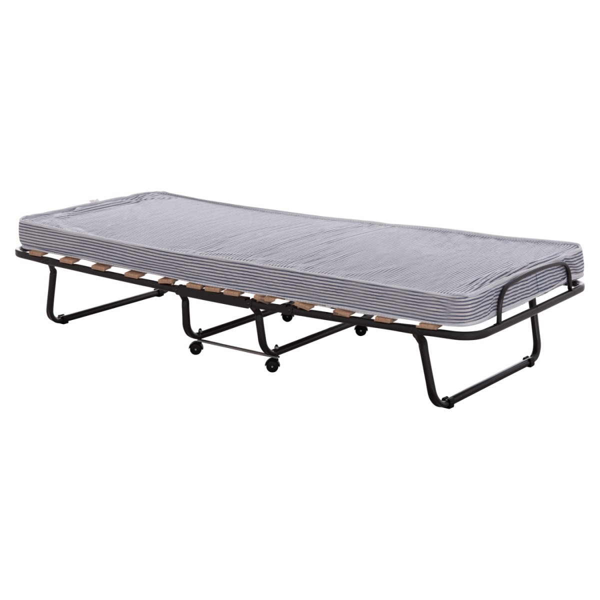 ΚΡΕΒΑΤΙ-ΡΑΝΤΖΟ ΙΤΑΛΙΑΣ NOBLE HM393.01 ΜΕΤΑΛΛΙΚΟ ΜΕ ΡΟΔΕΣ & ΣΤΡΩΜΑ 9εκ ΜΠΛΕ-ΛΕΥΚΟ 80x182x37.5Υεκ.