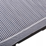 ΚΡΕΒΑΤΙ-ΡΑΝΤΖΟ ΙΤΑΛΙΑΣ NOBLE HM393.01 ΜΕΤΑΛΛΙΚΟ ΜΕ ΡΟΔΕΣ & ΣΤΡΩΜΑ 9εκ ΜΠΛΕ-ΛΕΥΚΟ 80x182x37.5Υεκ.