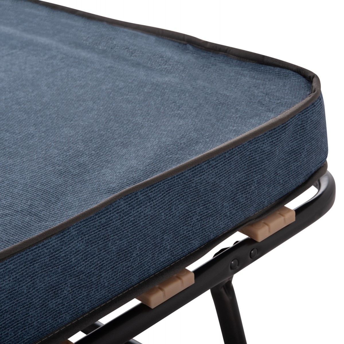 ΚΡΕΒΑΤΙ-ΡΑΝΤΖΟ ΙΤΑΛΙΑΣ NOBLE HM393.02 ΜΕΤΑΛΛΙΚΟ ΜΕ ΡΟΔΕΣ & ΣΤΡΩΜΑ 9εκ ΓΚΡΙ 80x182x37.5Υεκ.