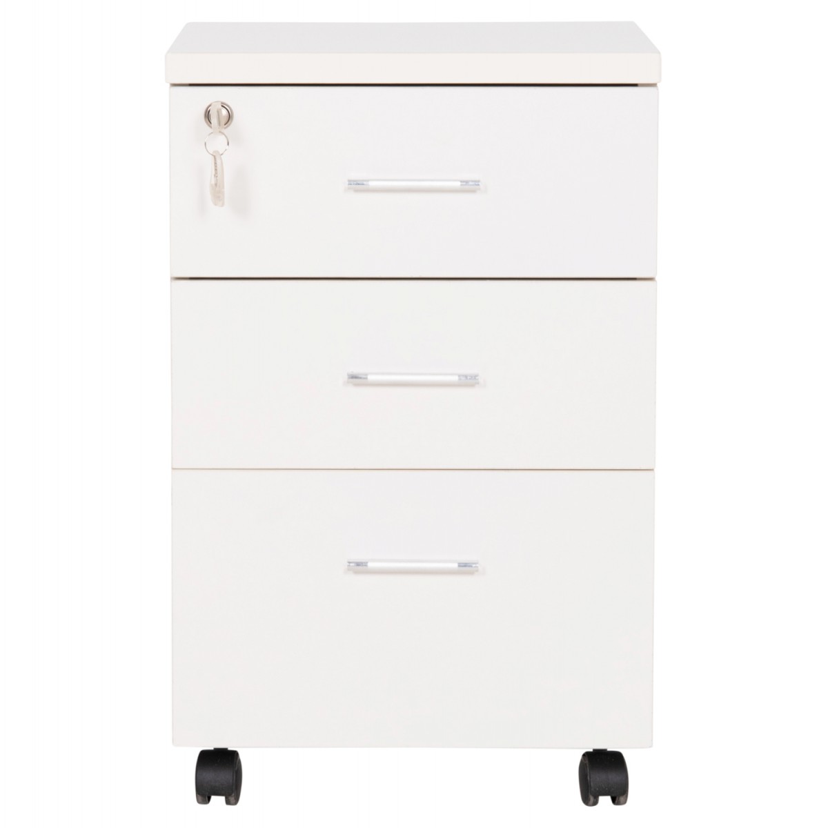 ΣΥΡΤΑΡΙΕΡΑ ΓΡΑΦΕΙΟΥ ΜΕ ΚΛΕΙΔΑΡΙΑ VANCE HM2159 ΛΕΥΚΗ ΜΕΛΑΜΙΝΗ-ΡΟΔΑΚΙΑ 39x40x60Υεκ.