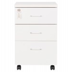 ΣΥΡΤΑΡΙΕΡΑ ΓΡΑΦΕΙΟΥ ΜΕ ΚΛΕΙΔΑΡΙΑ VANCE HM2159 ΛΕΥΚΗ ΜΕΛΑΜΙΝΗ-ΡΟΔΑΚΙΑ 39x40x60Υεκ.