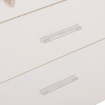 ΣΥΡΤΑΡΙΕΡΑ ΓΡΑΦΕΙΟΥ ΜΕ ΚΛΕΙΔΑΡΙΑ VANCE HM2159 ΛΕΥΚΗ ΜΕΛΑΜΙΝΗ-ΡΟΔΑΚΙΑ 39x40x60Υεκ.