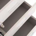 ΣΥΡΤΑΡΙΕΡΑ ΓΡΑΦΕΙΟΥ ΜΕ ΚΛΕΙΔΑΡΙΑ VANCE HM2159 ΛΕΥΚΗ ΜΕΛΑΜΙΝΗ-ΡΟΔΑΚΙΑ 39x40x60Υεκ.