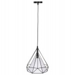 ΦΩΤΙΣΤΙΚΟ ΟΡΟΦΗΣ ΚΡΕΜΑΣΤΟ HM4065 ΜΑΥΡΟ ΜΕΤΑΛΛΙΚΟ ΚΑΠΕΛΟ-ΛΕΥΚΟ ΚΑΛΥΜΜΑ ΛΑΜΠΤΗΡΑ 25x25x125Y εκ.