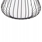 ΦΩΤΙΣΤΙΚΟ ΟΡΟΦΗΣ ΚΡΕΜΑΣΤΟ HM4074 ΜΕΤΑΛΛΙΚΟ ΜΑΥΡΟ ΚΑΠΕΛΟ Φ33x43-141Yεκ.