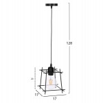 ΦΩΤΙΣΤΙΚΟ ΟΡΟΦΗΣ ΚΡΕΜΑΣΤΟ HM4085 ΚΑΠΕΛΟ ΜΕΤΑΛΛΙΚΟ ΠΛΑΙΣΙΟ 17x17x128Υεκ.