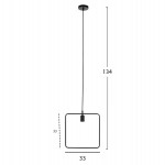ΦΩΤΙΣΤΙΚΟ ΟΡΟΦΗΣ ΚΡΕΜΑΣΤΟ HM4095 ΜΑΥΡΟ ΜΕΤΑΛΛΙΚΟ 33x33x134Y εκ.
