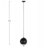 ΦΩΤΙΣΤΙΚΟ ΟΡΟΦΗΣ ΚΡΕΜΑΣΤΟ HM4107 ΜΑΥΡΟ ΜΕΤΑΛΛΙΚΟ ΚΑΠΕΛΟ 19x19x115Υ εκ.