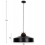 ΦΩΤΙΣΤΙΚΟ ΟΡΟΦΗΣ ΚΡΕΜΑΣΤΟ HM4159.01 ΜΑΥΡΟ ΜΕΤΑΛΛΙΚΟ ΚΑΠΕΛΟ Φ40x116Υεκ