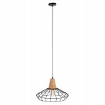 ΦΩΤΙΣΤΙΚΟ ΟΡΟΦΗΣ ΚΡΕΜΑΣΤΟ HM4160 ΜΑΥΡΟ ΜΕΤΑΛΛΟ-ΞΥΛΟ Φ39x117Υεκ