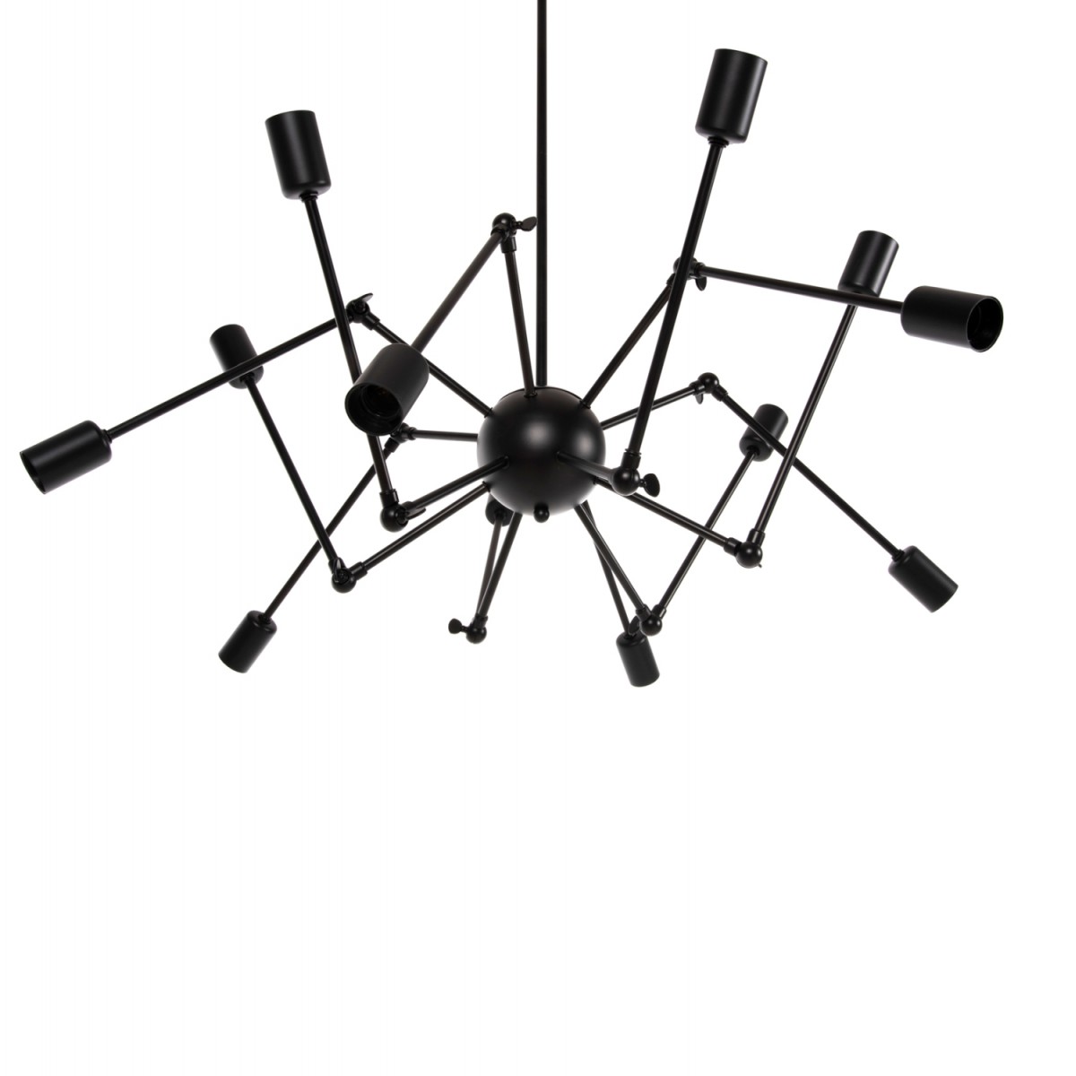 ΦΩΤΙΣΤΙΚΟ ΟΡΟΦΗΣ 12-ΦΩΤΟ HM4167 ΜΑΥΡΟΙ ΜΕΤΑΛΛΙΚΟΙ ΑΡΘΡΩΤΟΙ ΒΡΑΧΙΟΝΕΣ Φ92x120Υεκ