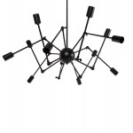 ΦΩΤΙΣΤΙΚΟ ΟΡΟΦΗΣ 12-ΦΩΤΟ HM4167 ΜΑΥΡΟΙ ΜΕΤΑΛΛΙΚΟΙ ΑΡΘΡΩΤΟΙ ΒΡΑΧΙΟΝΕΣ Φ92x120Υεκ