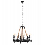 ΦΩΤΙΣΤΙΚΟ ΟΡΟΦΗΣ ΚΡΕΜΑΣΤΟ 8-ΦΩΤΟ HM4169 ΜΑΥΡΟ ΜΕΤΑΛΛΟ-ΣΧΟΙΝΙ Φ66x131Υεκ.