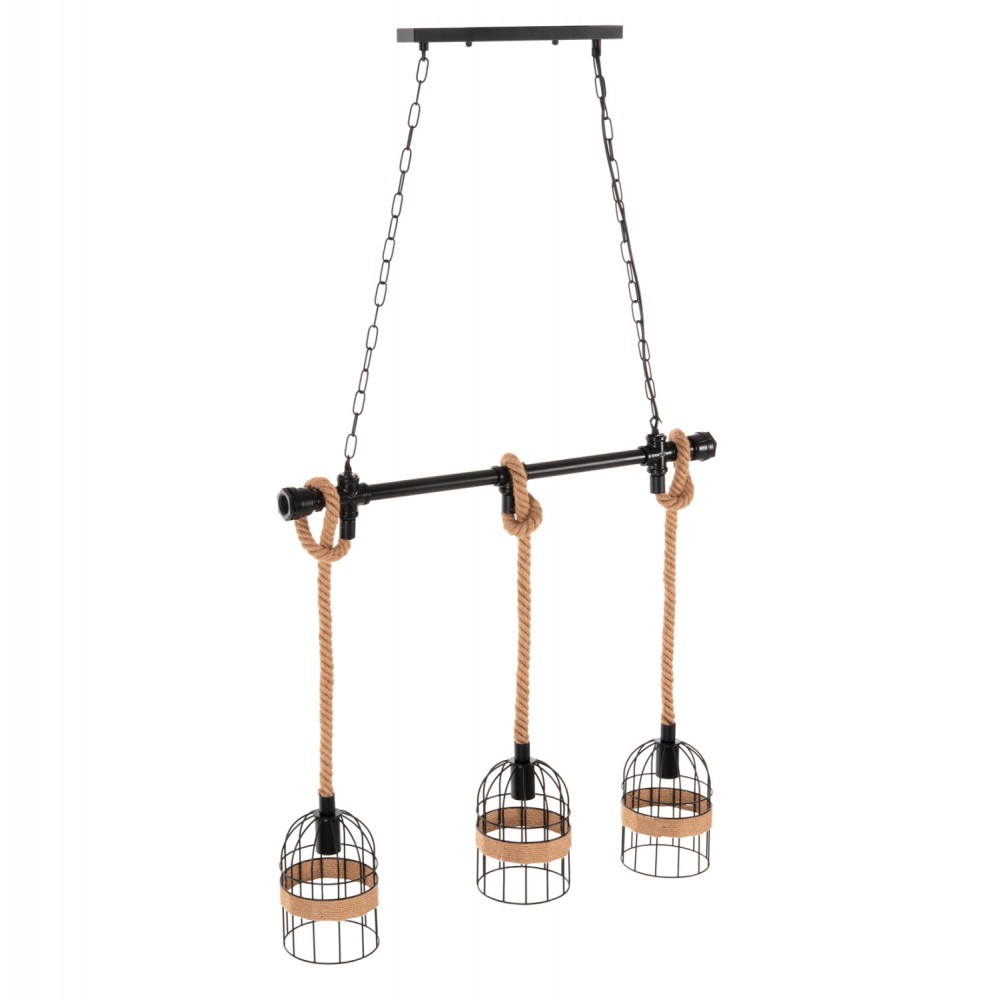 ΦΩΤΙΣΤΙΚΟ ΟΡΟΦΗΣ 3-ΦΩΤΟ ΚΡΕΜΑΣΤΟ HM4180 ΜΕΤΑΛΛΟ ΜΑΥΡΟ-ΣΧΟΙΝΙ ΦΥΣΙΚΟ 80x14,5x137Υεκ.