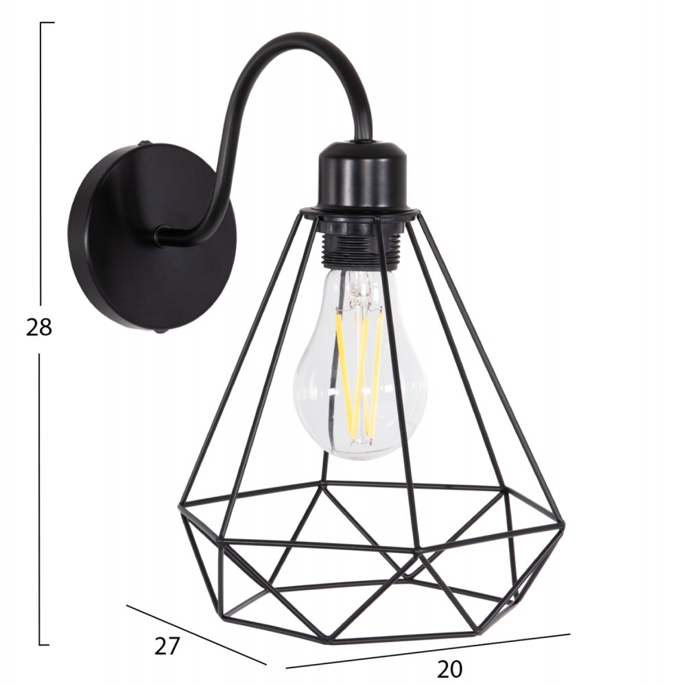 ΑΠΛΙΚΑ ΤΟΙΧΟΥ MILID HM4468 ΜΕΤΑΛΛΟ ΣΕ ΜΑΥΡΟ 20x27x28Υεκ.