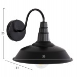 ΑΠΛΙΚΑ ΤΟΙΧΟΥ DONO HM4478 ΜΕΤΑΛΛΟ ΣΕ ΜΑΥΡΟ 26x31x25Υεκ.