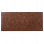 ΤΡΑΠΕΖΙ ΤΡΑΠΕΖΑΡΙΑΣ RIMER HM9742 MDF ΜΕ ΚΑΠΛΑΜΑ ΦΡΑΞΙΝΟΥ-ΚΑΡΥΔΙ ΧΡΩΜΑ 220X100x75Yεκ.