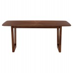 ΤΡΑΠΕΖΙ ΤΡΑΠΕΖΑΡΙΑΣ RINER ΟΡΘΟΓΩΝΙΟ HM9745 MDF ΜΕ ΚΑΠΛΑΜΑ ΚΑΡΥΔΙΑΣ 180x90x76εκ.