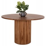 ΤΡΑΠΕΖΙ ΤΡΑΠΕΖΑΡΙΑΣ ΣΤΡΟΓΓΥΛΟ RODER HM9896 ΞΥΛΟ ΤΕΑΚ- 3εκ. πάχος επιφ.- Φ130x79,5Υεκ