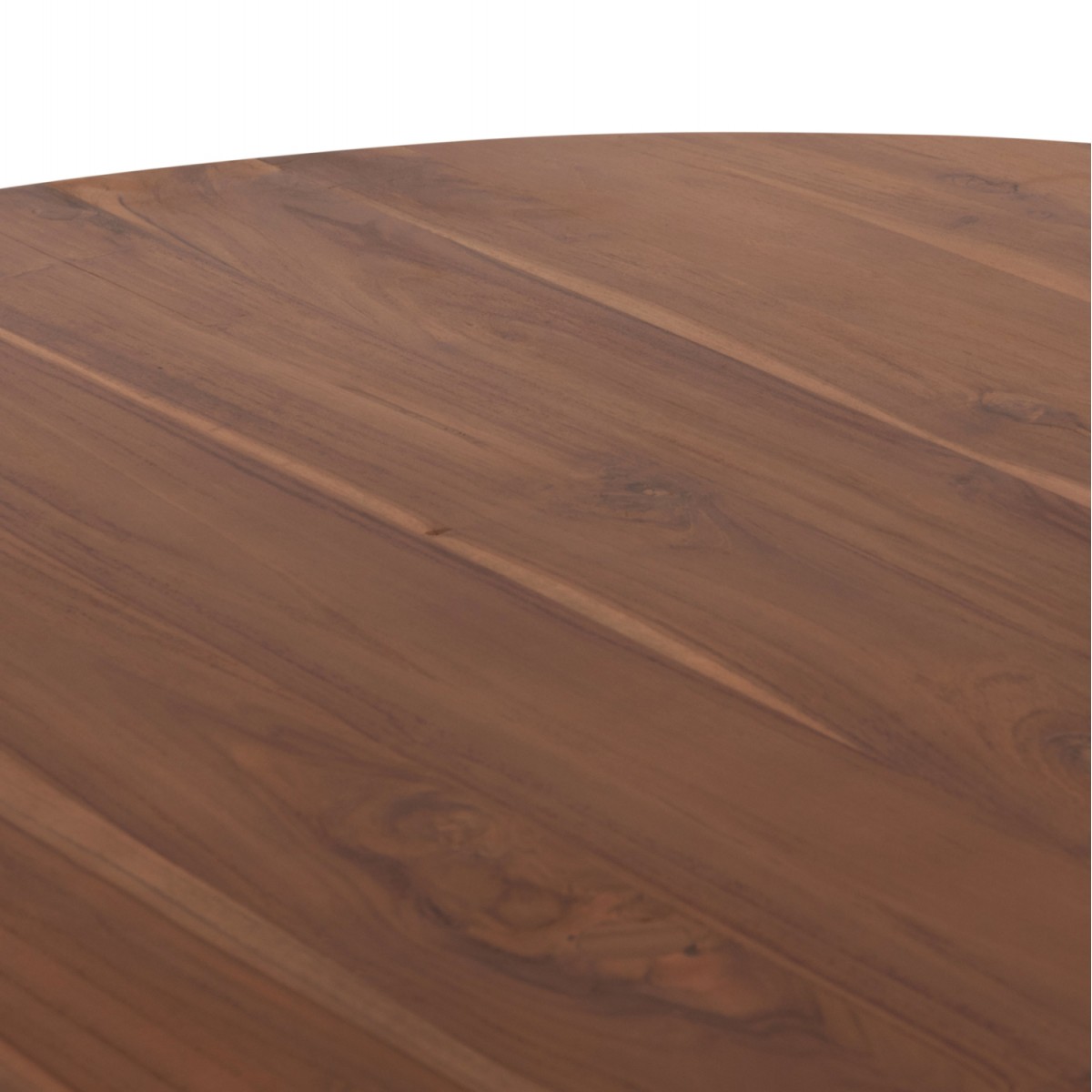 ΤΡΑΠΕΖΙ ΤΡΑΠΕΖΑΡΙΑΣ ΣΤΡΟΓΓΥΛΟ RODER HM9896 ΞΥΛΟ ΤΕΑΚ- 3εκ. πάχος επιφ.- Φ130x79,5Υεκ